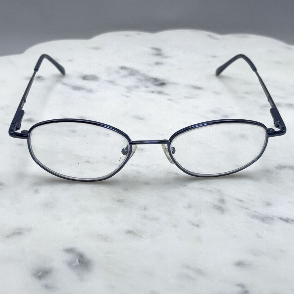 On-Guard OG-314N OG Z87-2 Blue Metal Full Rim Eyeglasses Frames Only 51-18-135